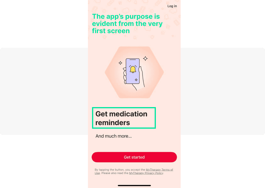 MyTherapy app onboarding