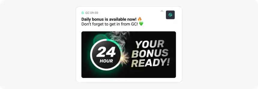 mobile game push notification example