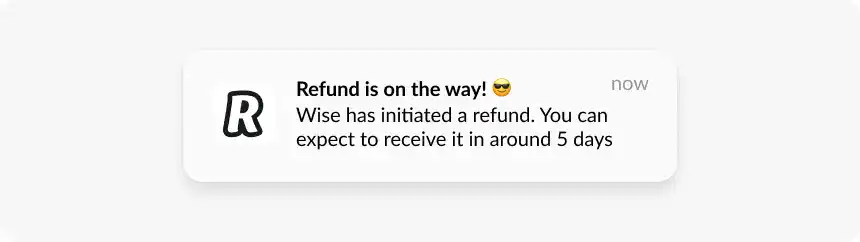 transactional push notification examples