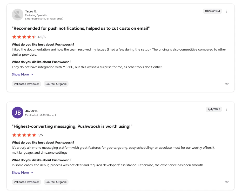 pushwoosh email automation platform